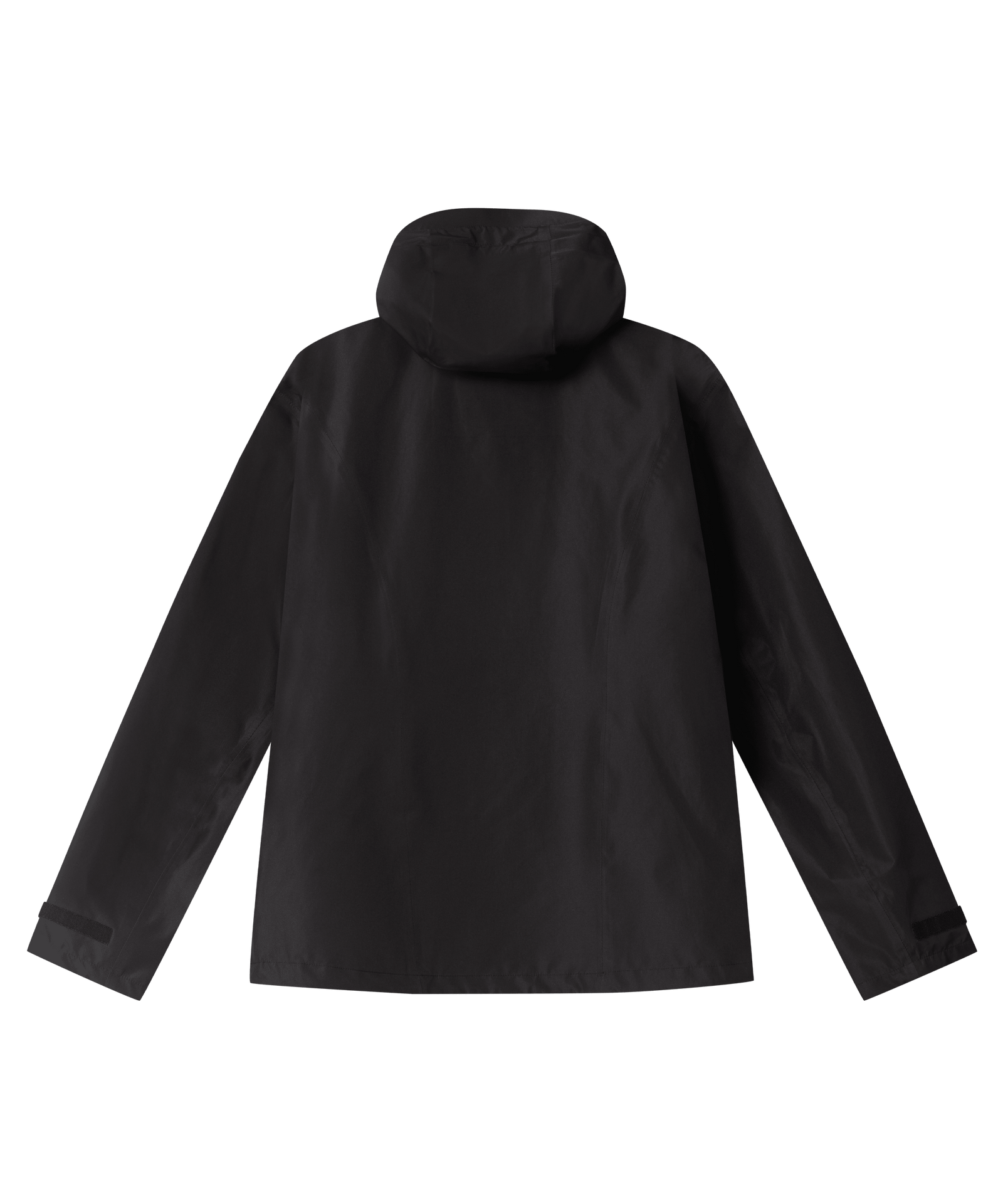 Nays 3L Multifunctional Rain Jacket mit Kapuze, langen Ärmeln und wasserdichten YKK AquaGuard® Reißverschlüssen in der Rückansicht. Ideal für Outdoor-Abenteuer bei Regen.