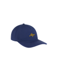 Dunkelblaue Nays Cap Navy mit gelbem Logo-Stick auf der Front.