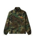 Nays Camouflage-Jacket mit Stehkragen – Vorderansicht mit orangefarbenem Brust-Logo.