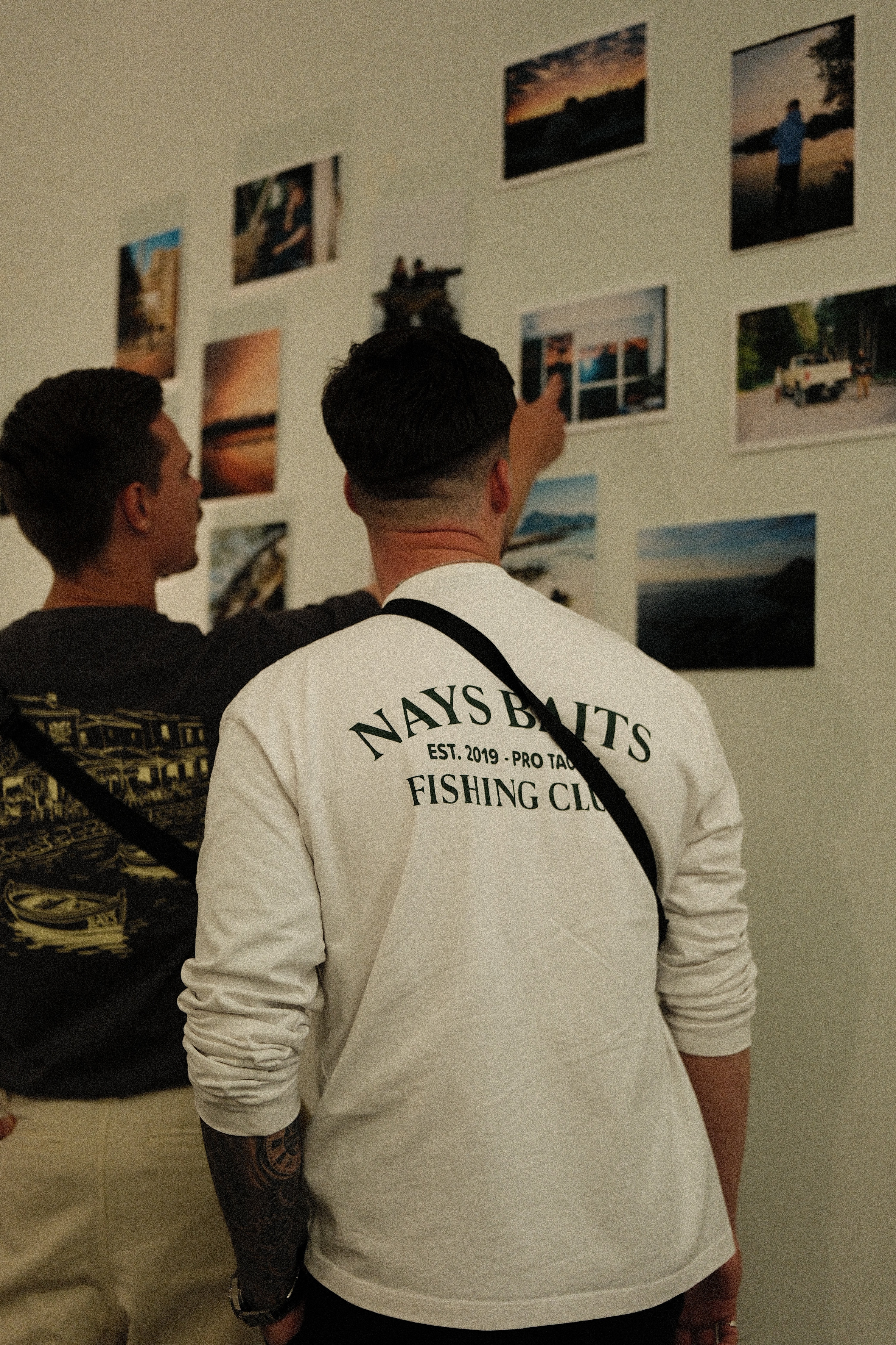 Guests inside of Nays Gallery Pop Up New York 