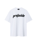 Weißes Nays Pro Tackle T-Shirt mit schwarzem Schriftzug - Frontansicht.