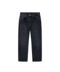 Nays Regular Fit Jeans: Schwarze Jeans mit geradem Bein, klassischem 5-Pocket-Design, Knopf-Zip-Verschluss und Elasthananteil für Bewegungsfreiheit, ideal für den Alltag.