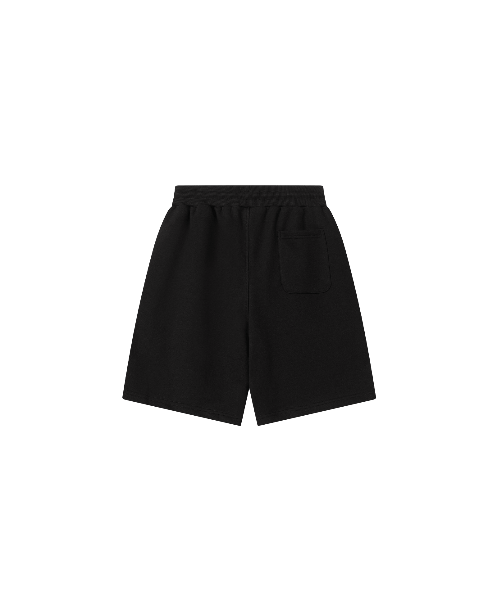 Das Produktbild zeigt die Nays Cotton Shorts in schwarz von hinten. Gut zu erkennen ist eine Tasche hinten rechts.
