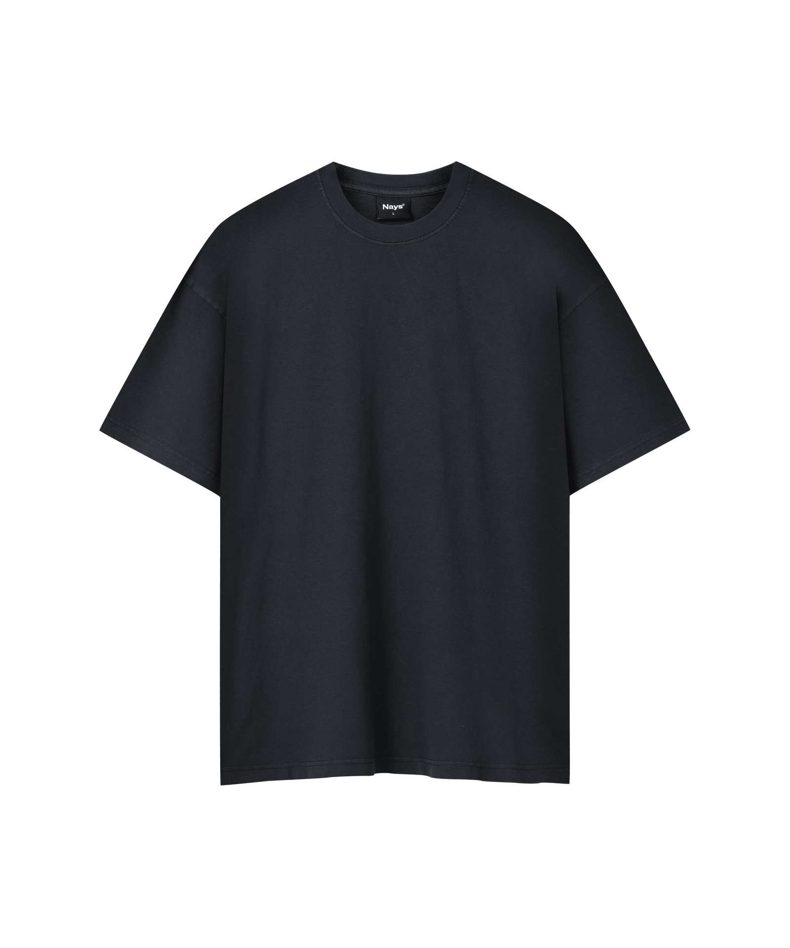 Das Produktbild zeigt ein anthrazit farbiges T-Shirt. 