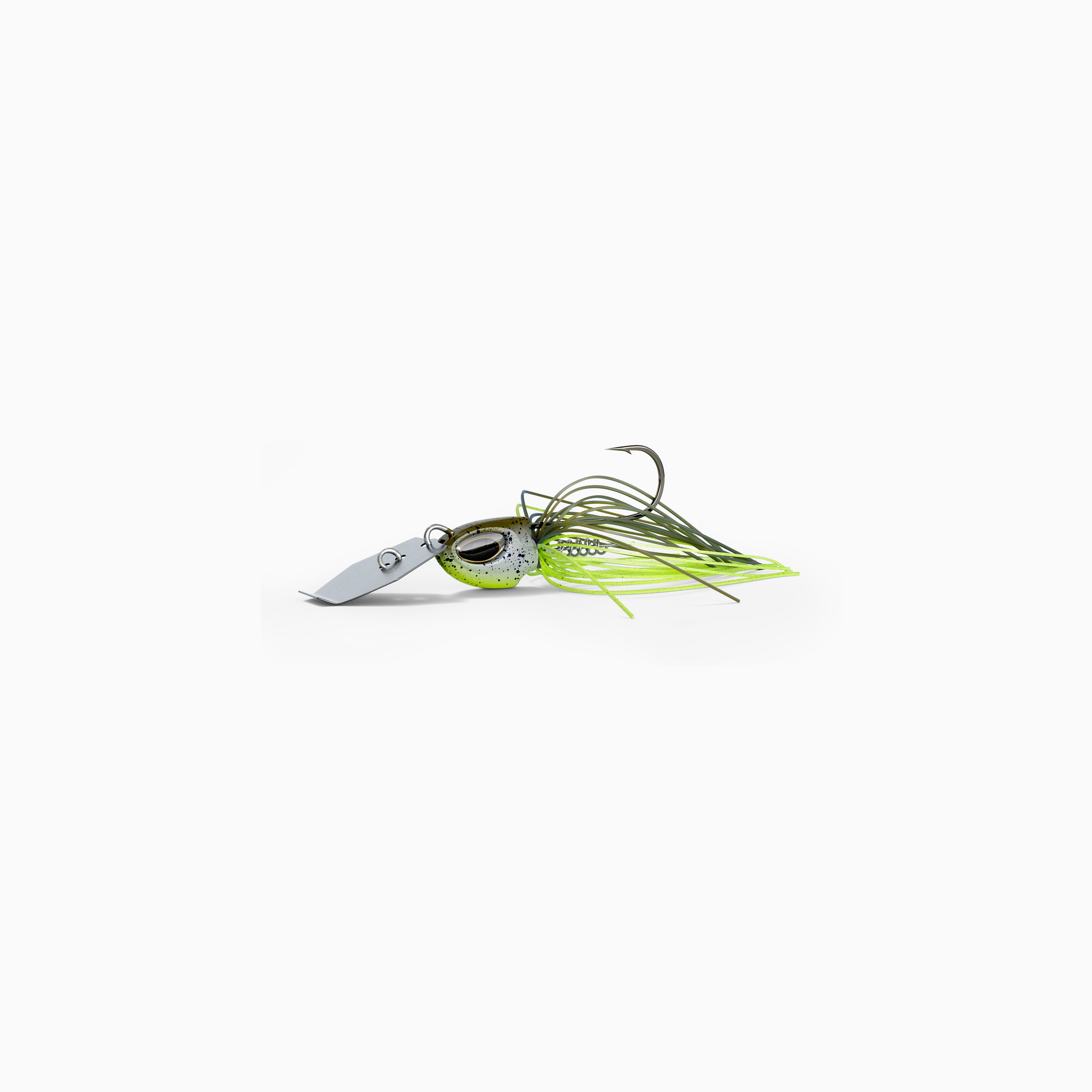 Nays Bladed Jig WARRIOR Barschköder in der Farbe Lime Chartreuse H13.