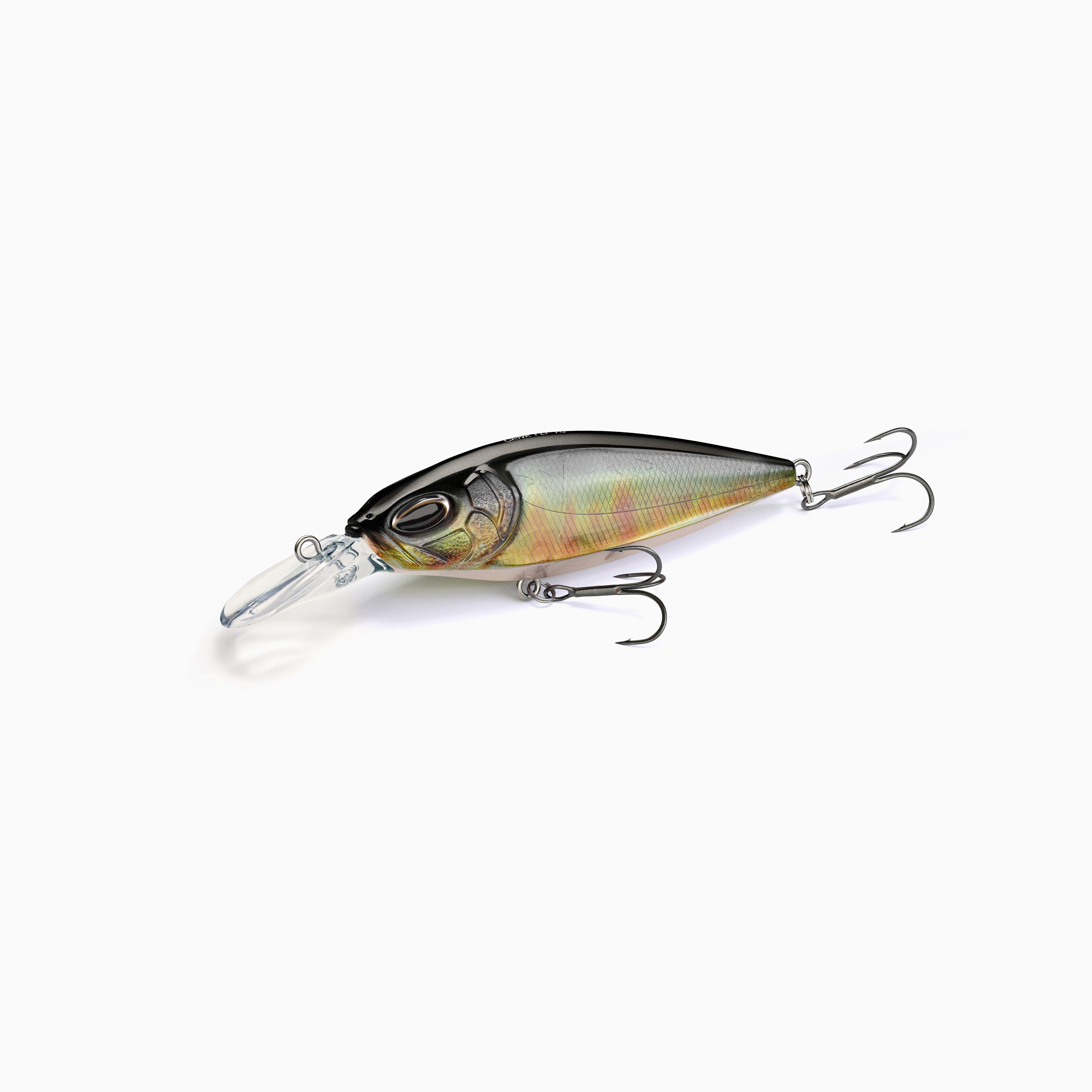 Hochdetaillierter Crankbait Wobbler in naturgetreuer Minnow-Optik. Der realistische silberne Kunstköder mit dezentem Farbakzent eignet sich ideal für vorsichtige Raubfische wie Barsch, Zander und Hecht.