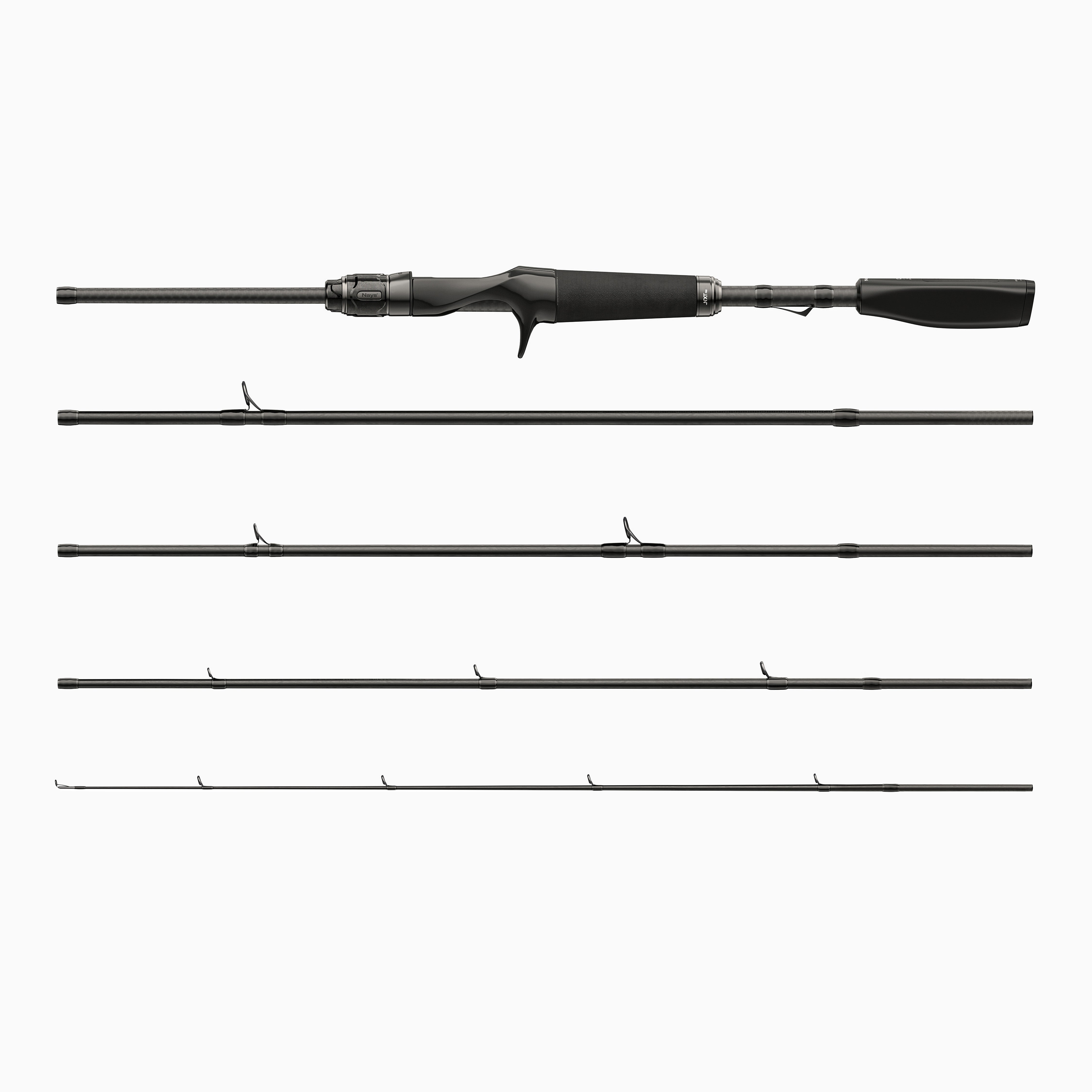 Mehrteilige Nays NXT Pro Travel Casting Reiserute mit Triggergriff.