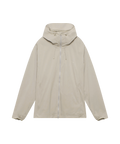 Nays 2L Defend Mono Jacket: Leichte, beige Windjacke mit Reißverschluss, verstellbarer Kapuze, elastischen Bündchen, zwei Reißverschlusstaschen und sportlichen Raglanärmeln für Bewegungsfreiheit.