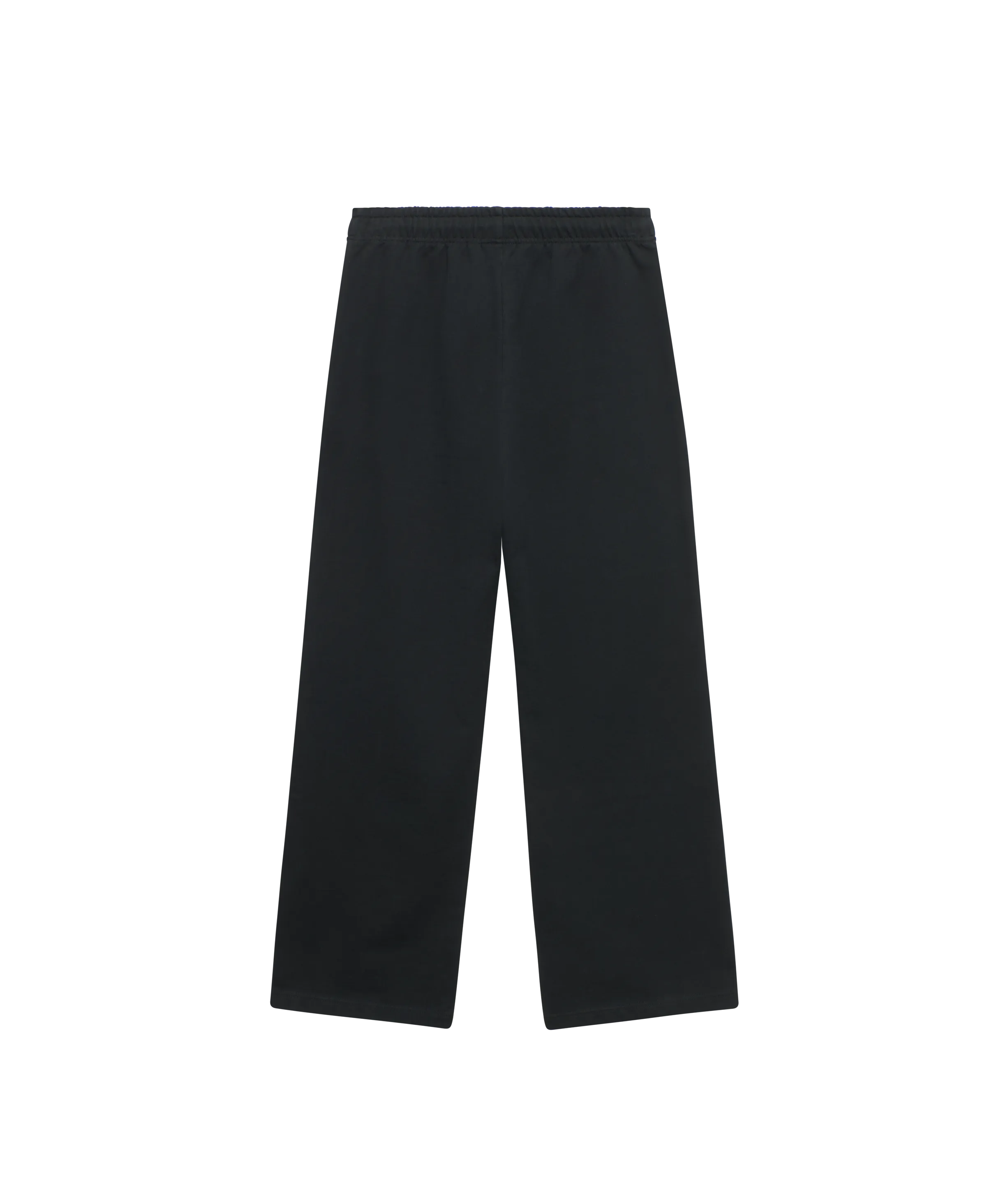 Rückansicht Schwarze Nays Jogginghose mit weitem Bein und elastischem Kordelzug-Bund.