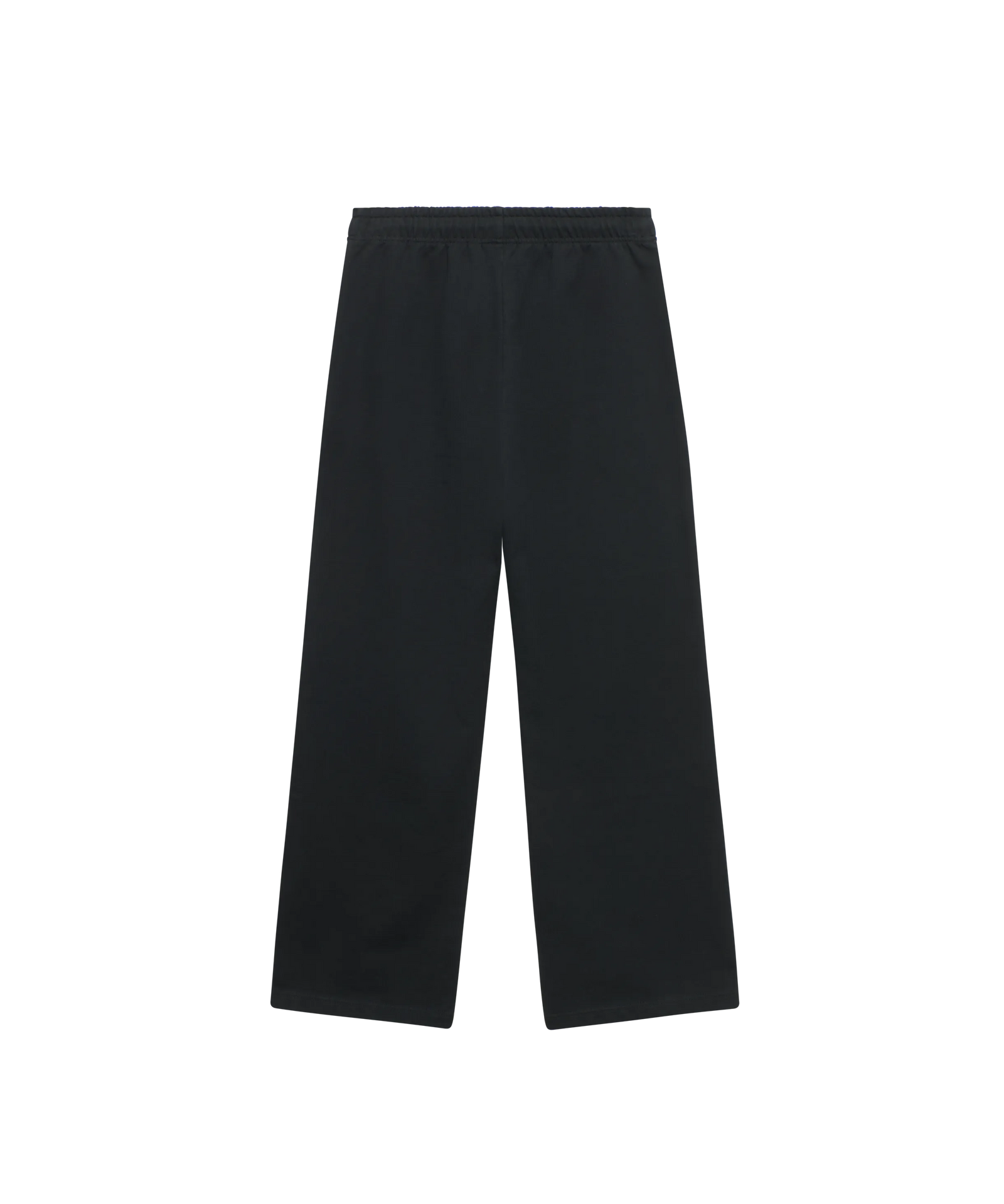 Rückansicht Schwarze Nays Jogginghose mit weitem Bein und elastischem Kordelzug-Bund.
