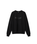 Ein schwarzer Pullover mit einem schwarzen, mittig platzierten Nays Logo Schriftzug.