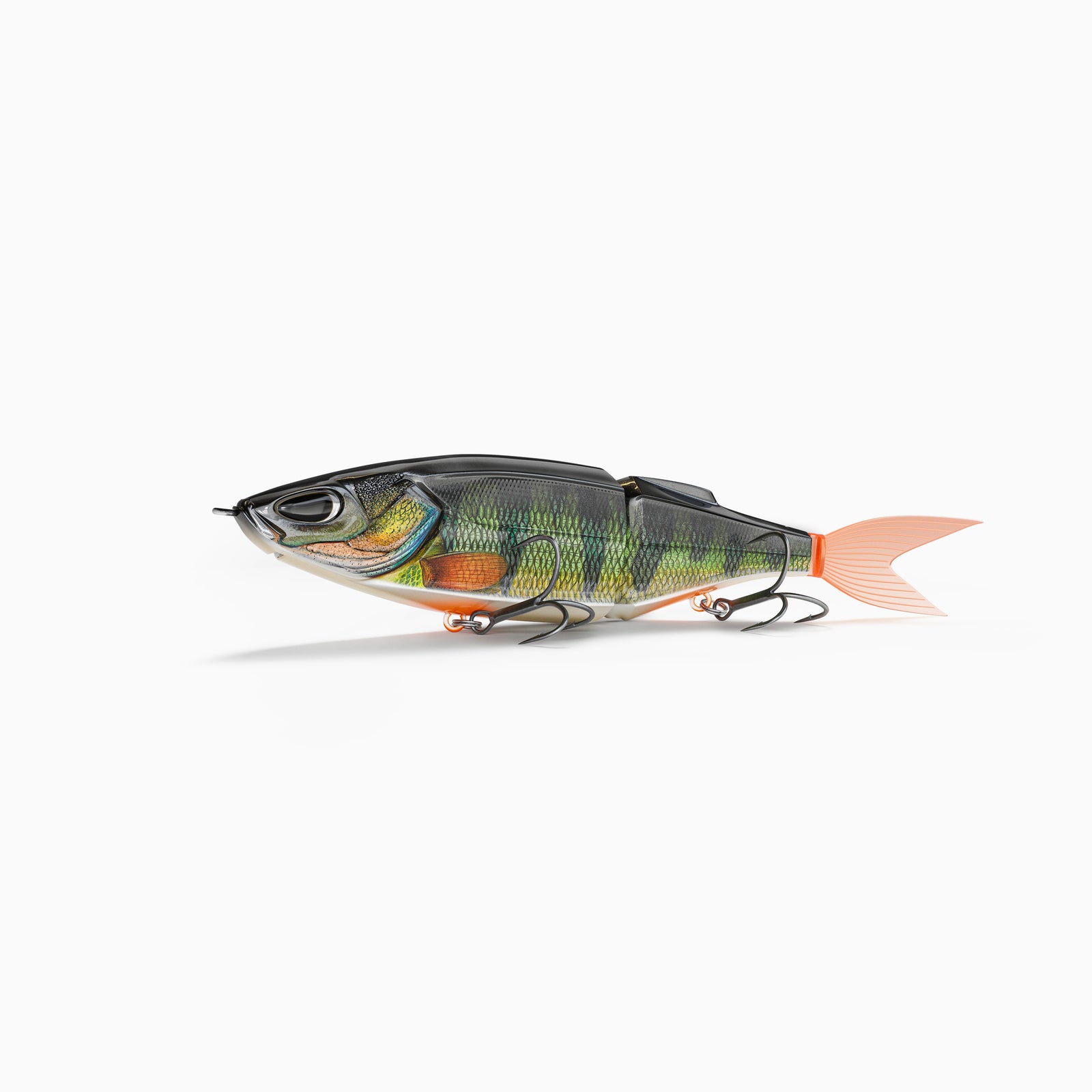 Nays Swimbait Raubfisch Angelköder für Barsch, Zander und Hecht im natürlichen Barsch Dekor.