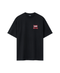 Nays Worldwide T-Shirt Schwarz Vorderansicht mit Pro Tackle Flaggen-Logo.