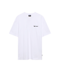 Weißes Nays T-Shirt mit schwarzem Logo-Print auf der Brust.