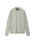 Nays UV Langarm-Shirt Grau Stehkragen Vorderansicht dezentes Logo.