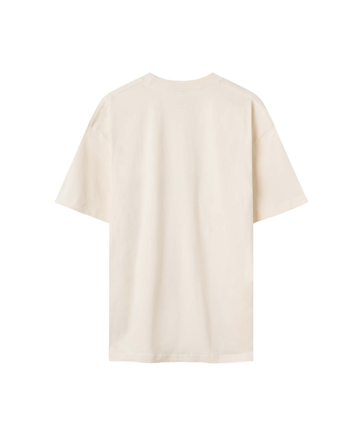 Rückansicht beige-weißes T-Shirt von Nays.