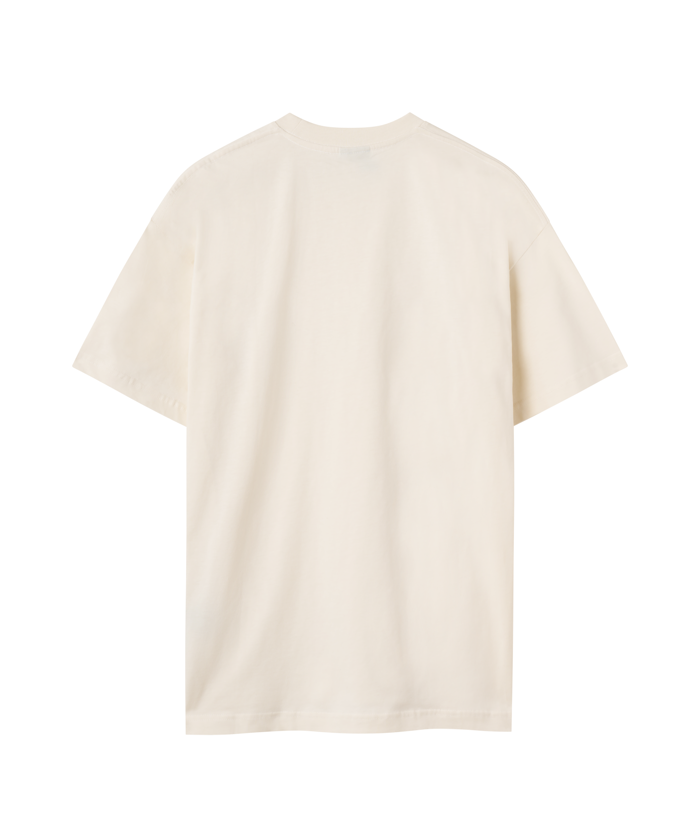 Rückansicht beige-weißes T-Shirt von Nays.