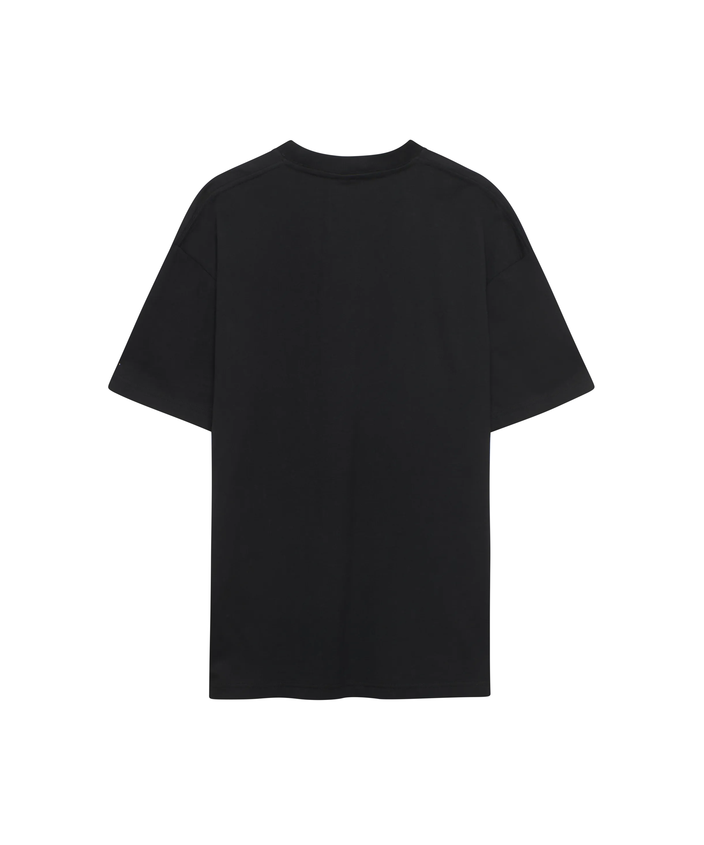 Schwarzes Nays T-Shirt in Oversize-Passform, Rückansicht.
