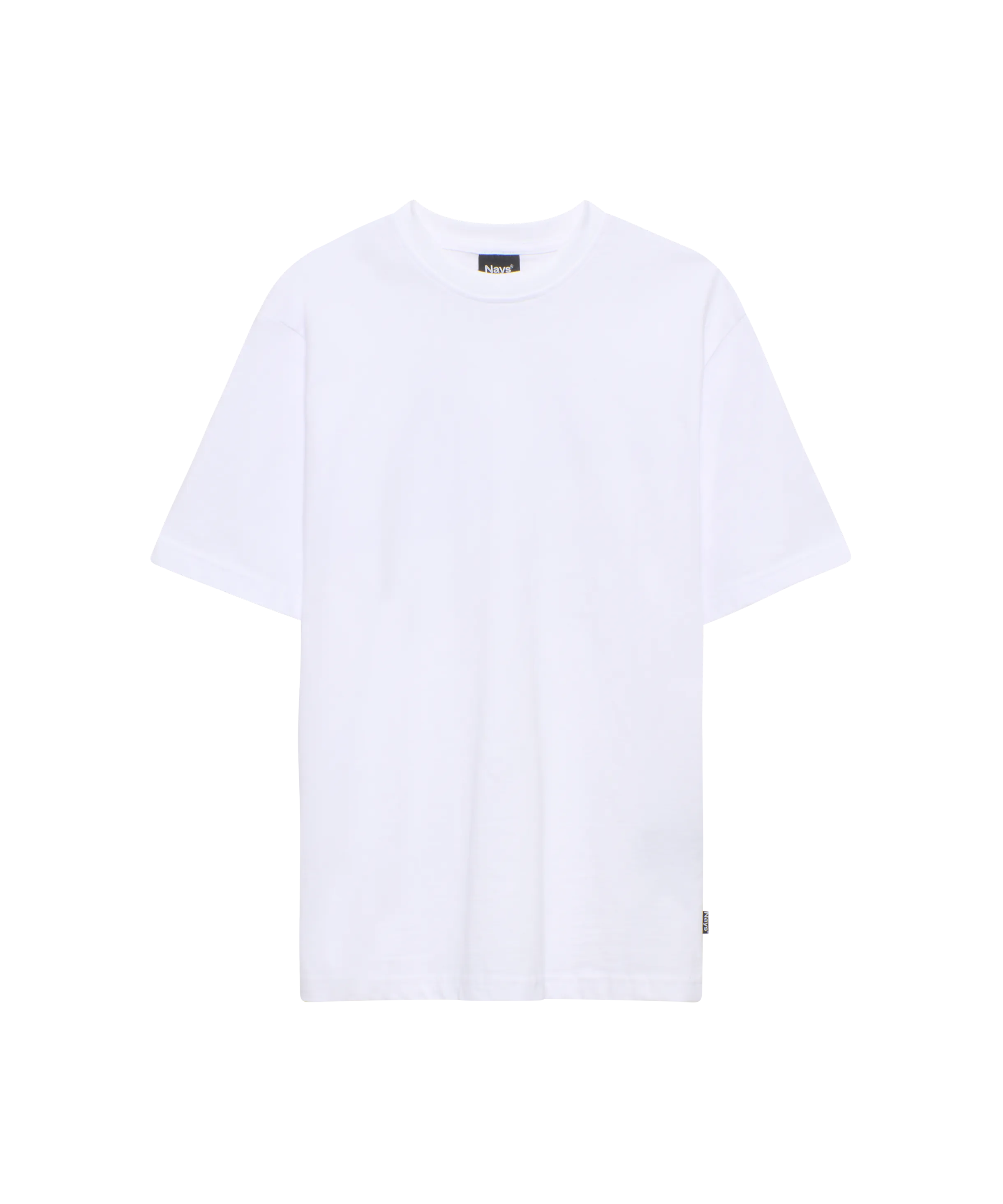 Weißes Nays T-Shirt in Oversize-Passform, Vorderansicht.