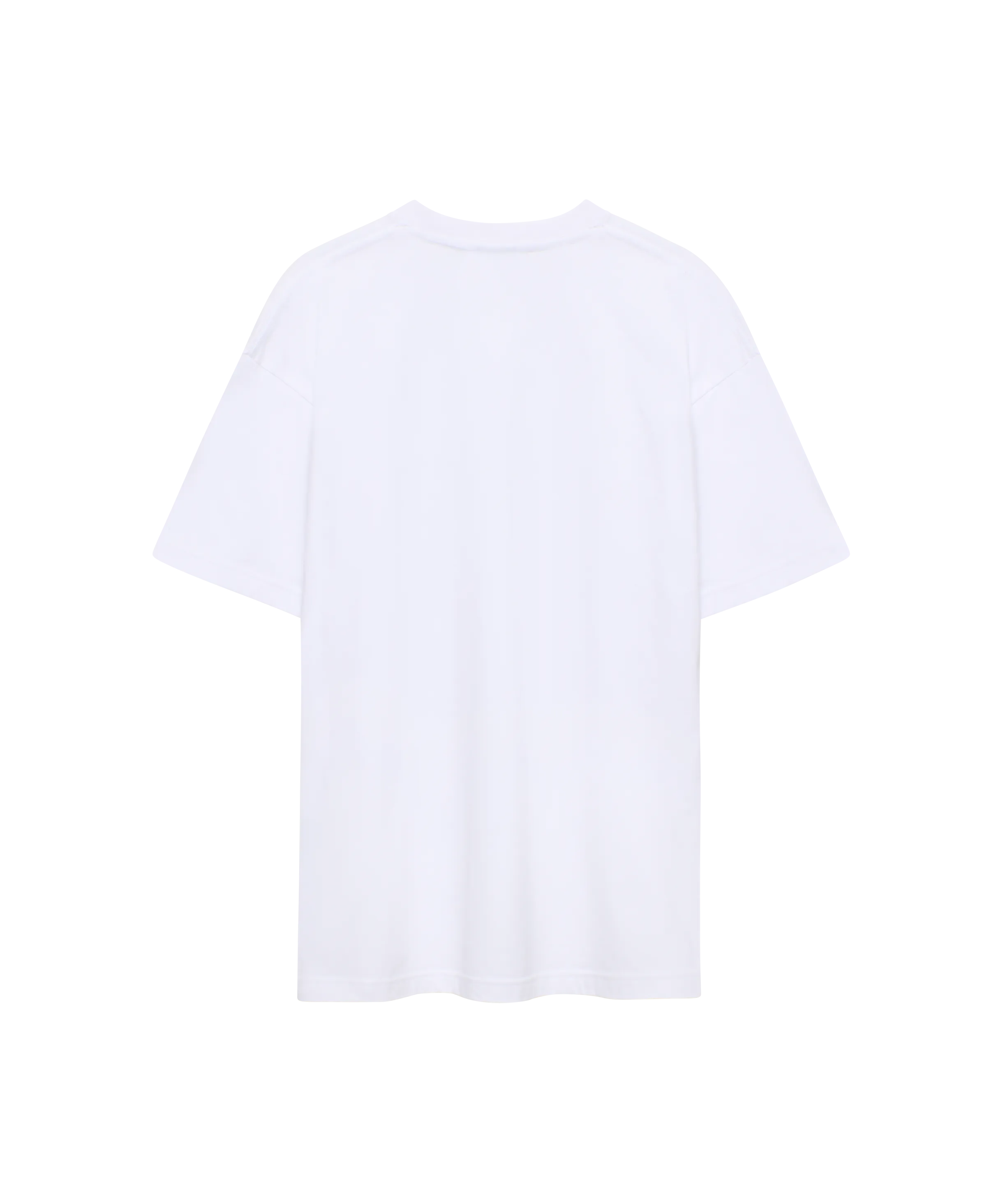 weisses Nays T-Shirt in Oversize-Passform, Rückansicht.